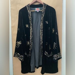 Johnny Was - ARUNA VELVET SMOKING JACKET